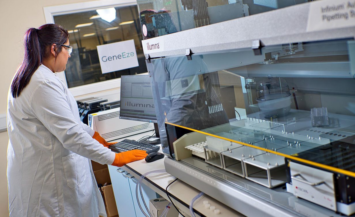 Genomic testing NMR Gene Eze laboratory Ashu Bassan team leader 3