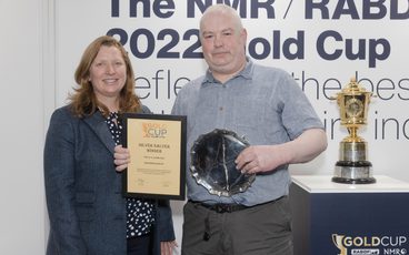 Winner of the NMR Silver Salver John Harvey with RABDF Chairman Di Wastenage 1