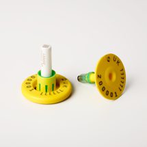 Cattle button tst eid yellow